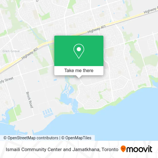 Ismaili Community Center and Jamatkhana map