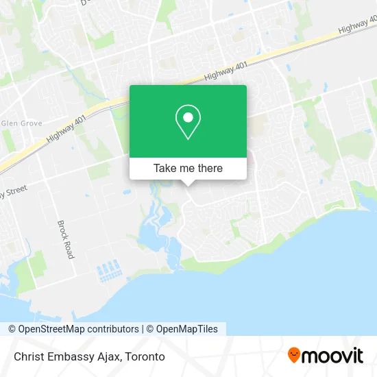 Christ Embassy Ajax map