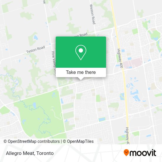 Allegro Meat map