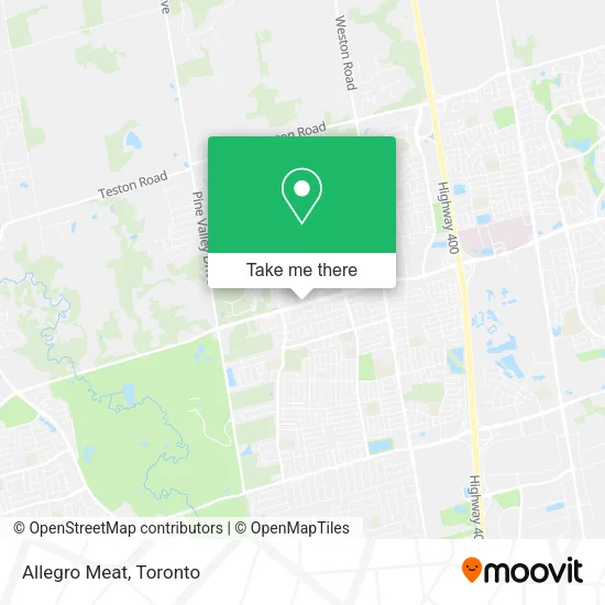 Allegro Meat map