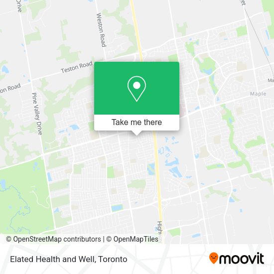 Elated Health and Well map