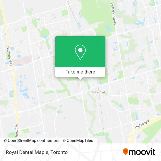 Royal Dental Maple map