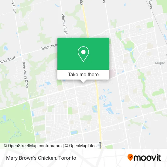 Mary Brown's Chicken map