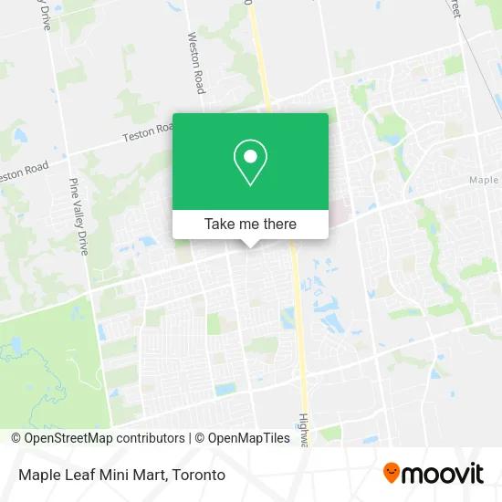 Maple Leaf Mini Mart map