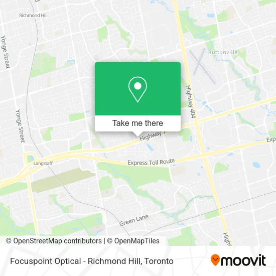 Focuspoint Optical - Richmond Hill map