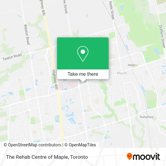 The Rehab Centre of Maple plan