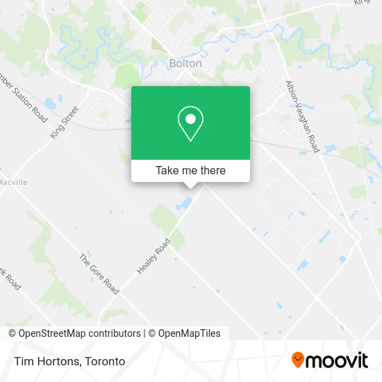 Tim Hortons map