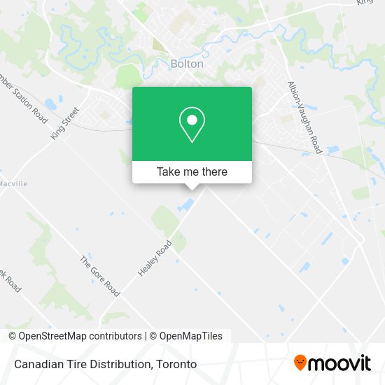 Canadian Tire Distribution map