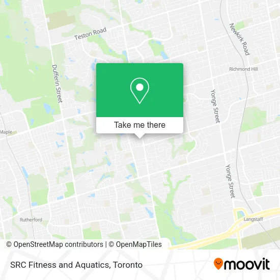 SRC Fitness and Aquatics map