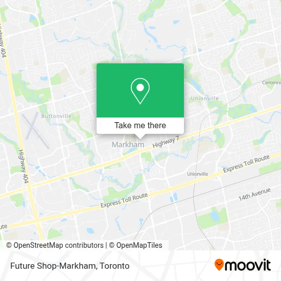Future Shop-Markham map