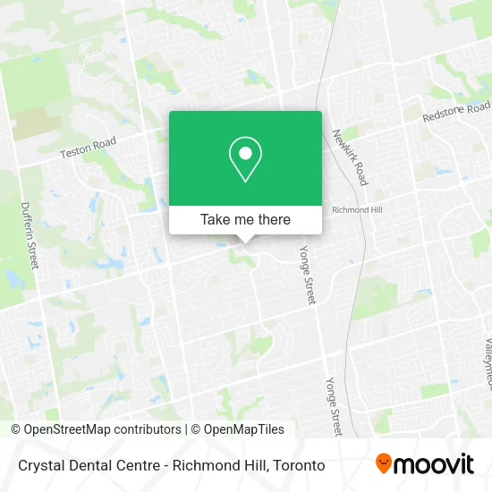 Crystal Dental Centre - Richmond Hill map