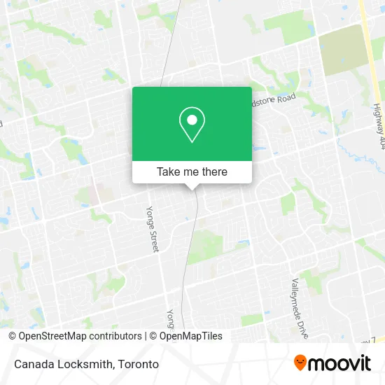 Canada Locksmith map