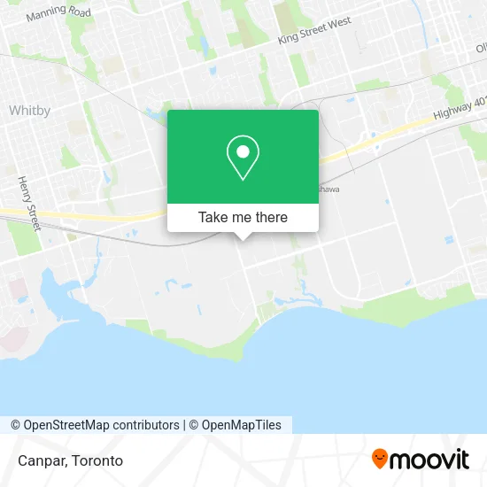 Canpar map