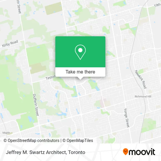 Jeffrey M. Swartz Architect map