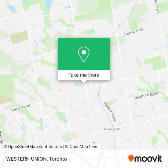 WESTERN UNION map