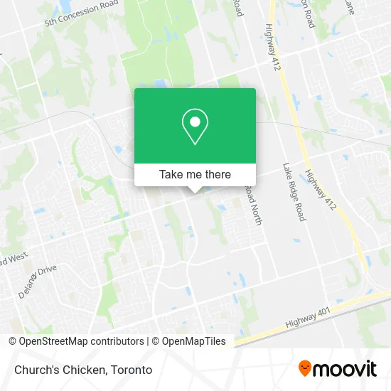 Church's Chicken map