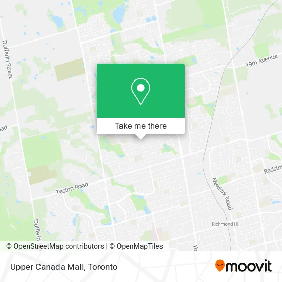 Upper Canada Mall map