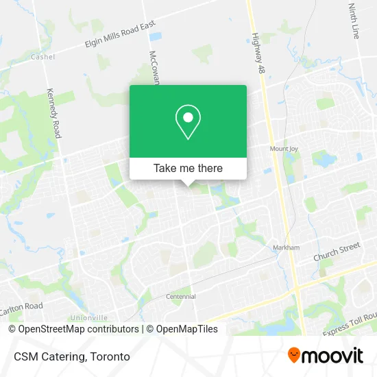 CSM Catering map