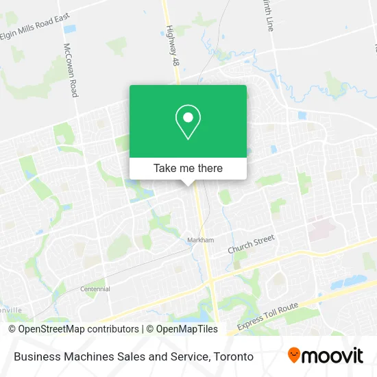 Business Machines Sales and Service map