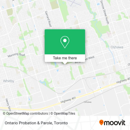 Ontario Probation & Parole map