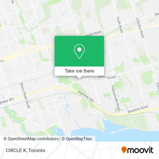 CIRCLE K map