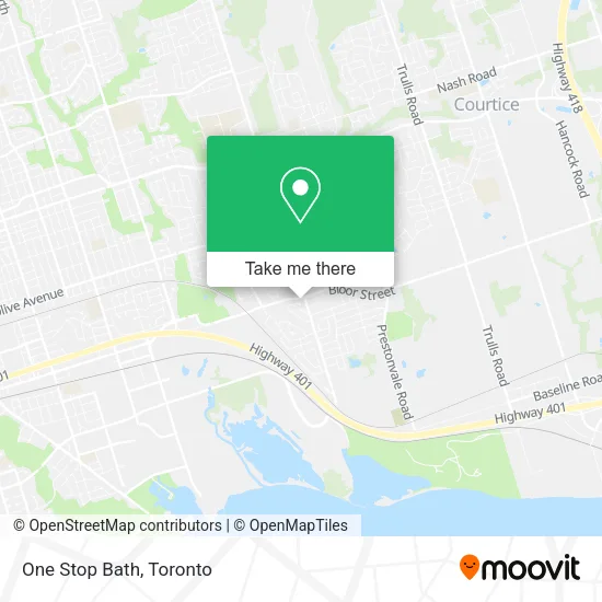 One Stop Bath map