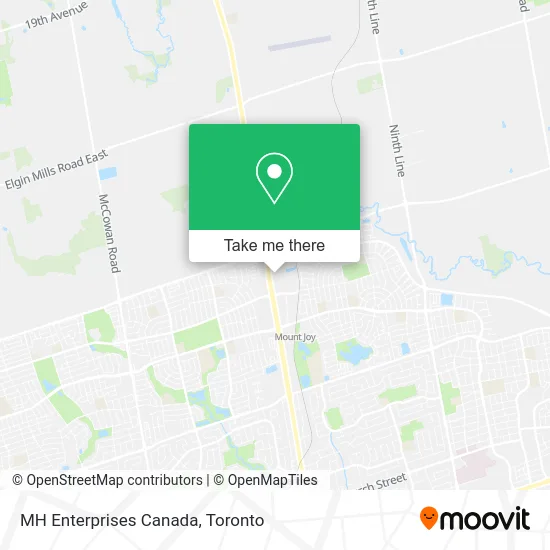 MH Enterprises Canada map
