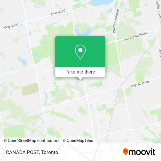 CANADA POST map