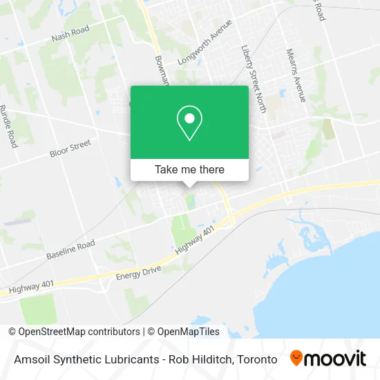 Amsoil Synthetic Lubricants - Rob Hilditch map