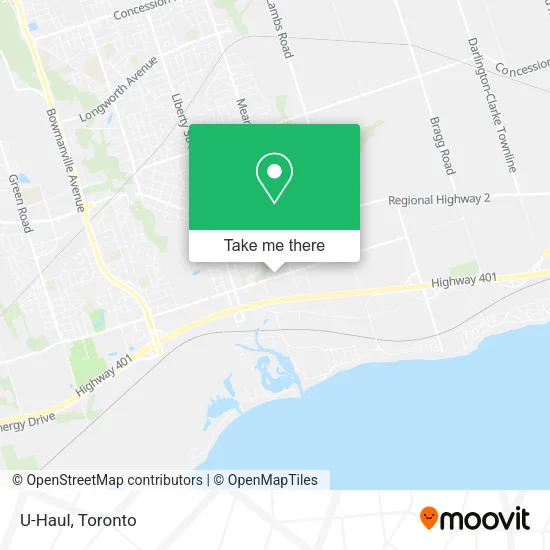 U-Haul map