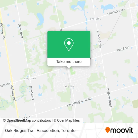 Oak Ridges Trail Association map
