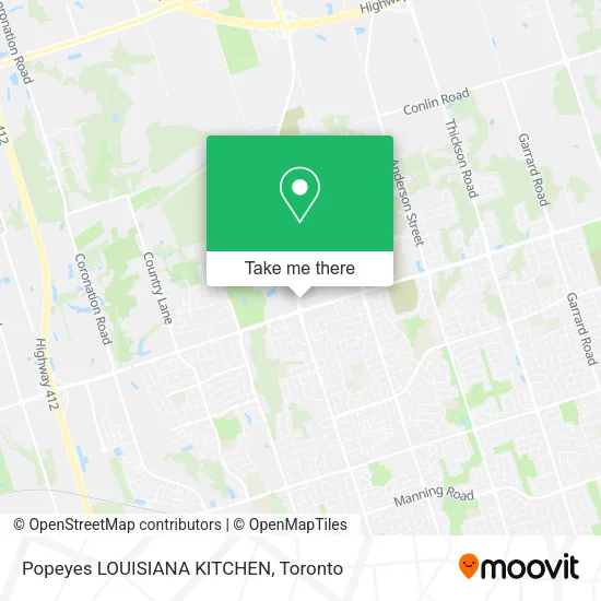 Popeyes LOUISIANA KITCHEN map