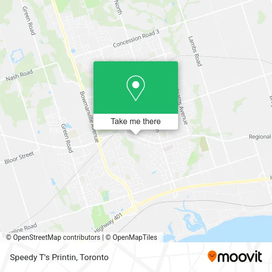 Speedy T's Printin map