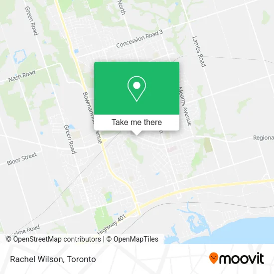 Rachel Wilson map