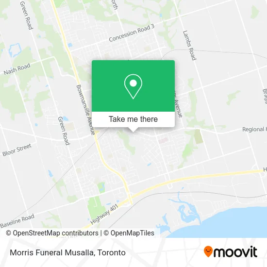 Morris Funeral Musalla map