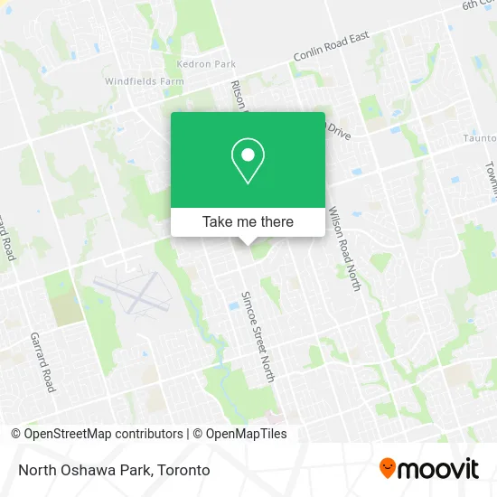 North Oshawa Park map
