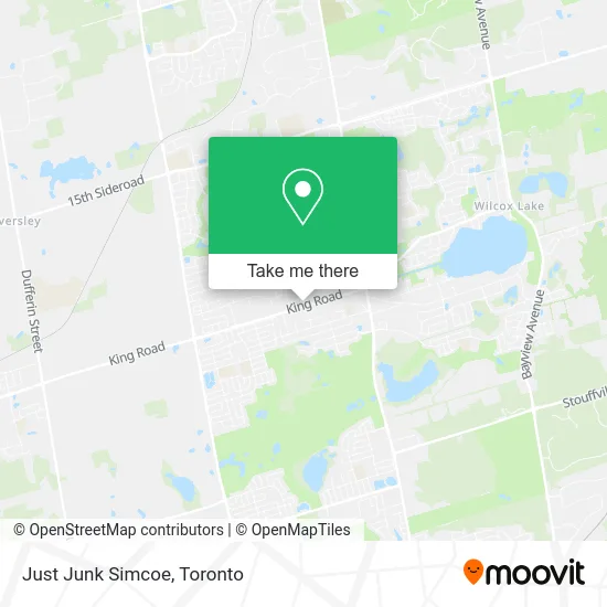 Just Junk Simcoe map