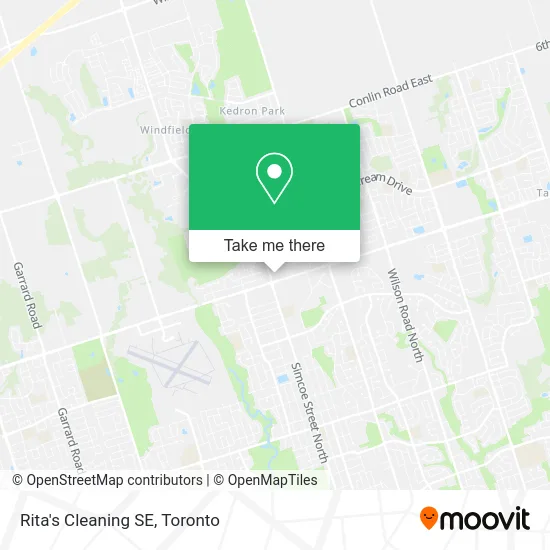 Rita's Cleaning SE map