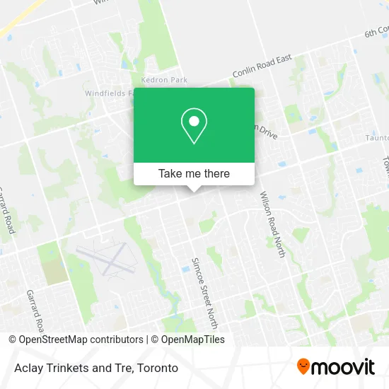 Aclay Trinkets and Tre map