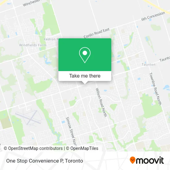 One Stop Convenience P map