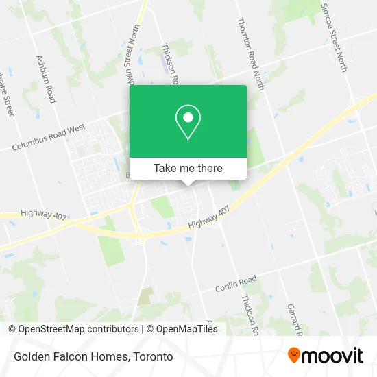 Golden Falcon Homes map