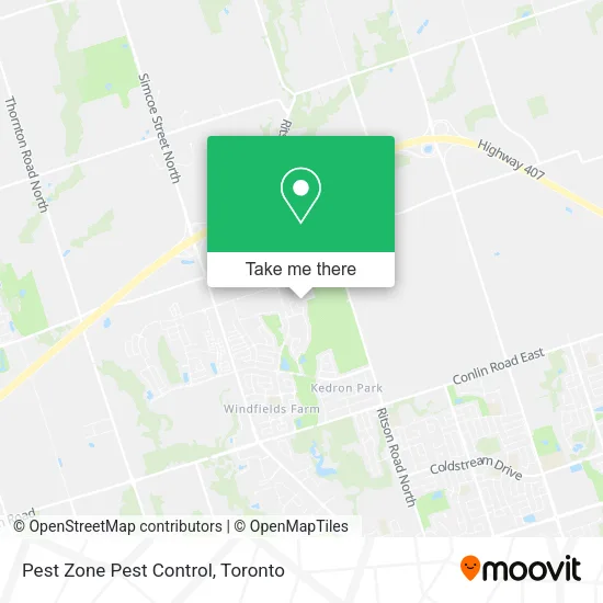 Pest Zone Pest Control map