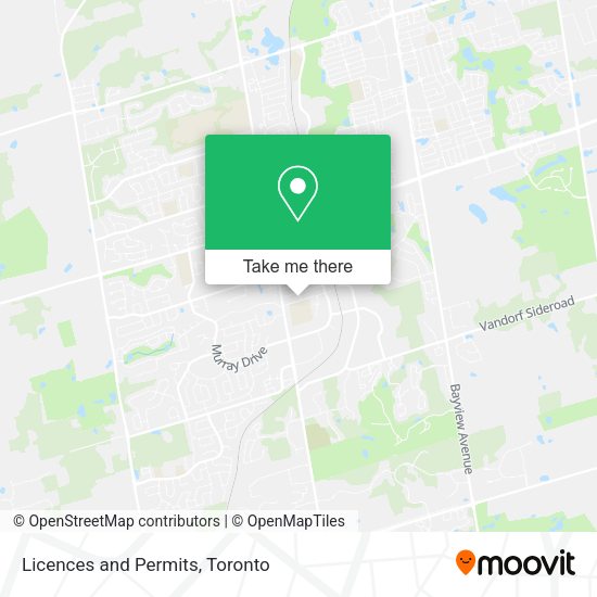 Licences and Permits map