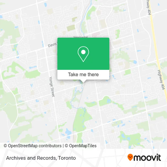 Archives and Records map