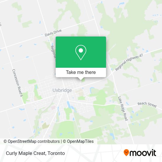Curly Maple Creat map