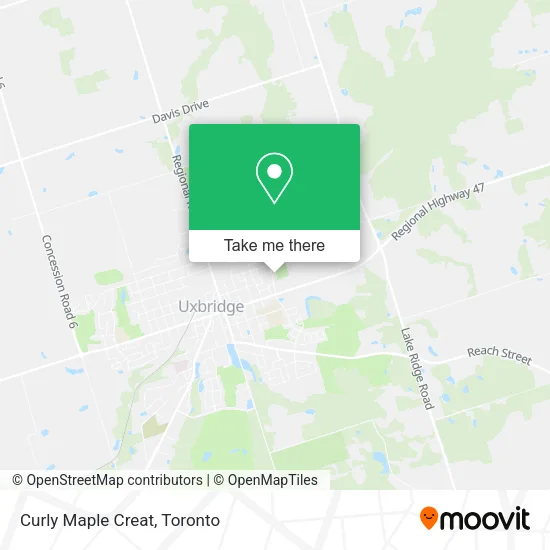 Curly Maple Creat map