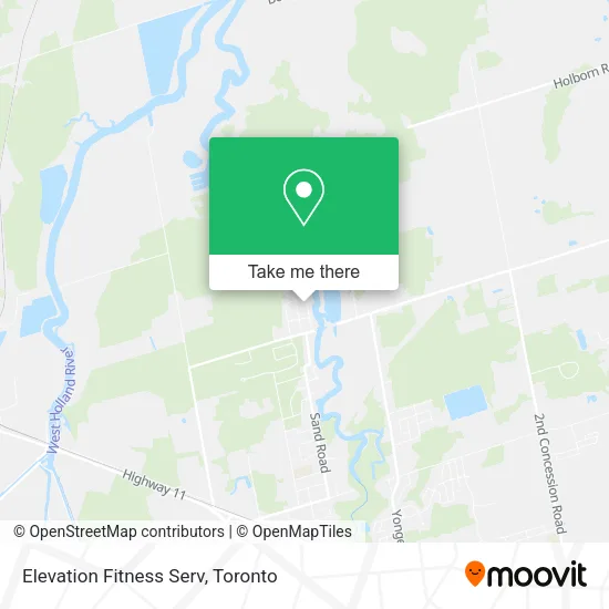 Elevation Fitness Serv map