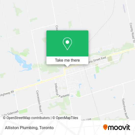 Alliston Plumbing map