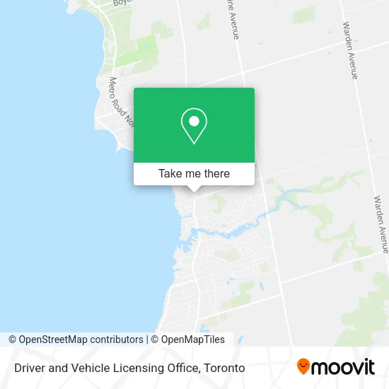 Driver and Vehicle Licensing Office map