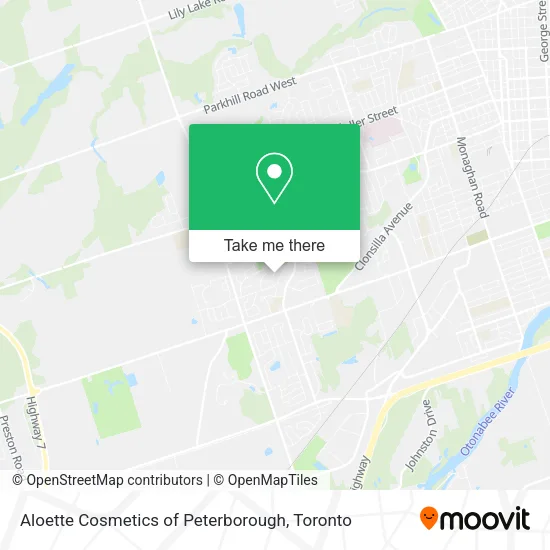 Aloette Cosmetics of Peterborough map